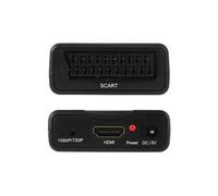 Convertisseur Adaptateur Scart vers Péritel / HDMI Vidéo Audio Up Scaler Compatible Avec HDMI 1080P pour Smartphone Box Décodeur STB PS3 PS4 SKY
