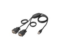 Convertisseur/adaptateur USB 2.0 vers 2x RS232 (DB9) DA-70158