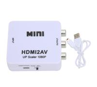 Convertisseur analogique-numérique HDMI vers AV avec sortie 1080p, mini-convertisseur HDMI vers RCA, Plug and Play, commutation de signal NTSC vers