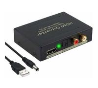 Convertisseur audio 4K HDMI, extrait audio numérique vers analogique, SPDIF/Toslink RCA L/R, adaptateur vidéo Blu-ray