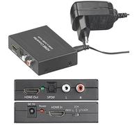 Auvisio Convertisseur audio HDMI vers TOSLINK (5.1) et Cinch stéréo (2.0)