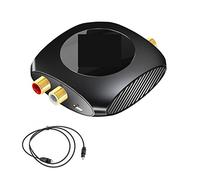 Convertisseur Audio analogique-numérique 96KHz 2RCA vers SPDIF Adaptateur coaxial Optique TV Haut-Parleur amplificateur de Caisson Basses(2)