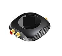 Convertisseur Audio analogique-numérique 96KHz 2RCA vers SPDIF Adaptateur coaxial Optique TV Haut-Parleur amplificateur de Caisson Basses(1 UK)