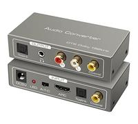 Convertisseur Audio DAC, HDMI Audio Extractor 192 kHz ARC Coaxial Optique vers SPDIF Coaxial Optique RCA L/R sortie stéréo 3,5 mm pour TV, PS5, Xbox, Amplificateur, Barre de Son, Home Cinéma