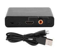 Convertisseur audio HDMI ARC vers RCA avec sortie stéréo jack 3,5 mm. Compatible avec les interfaces optique Toslink SPDIF et coaxiale. Entrée