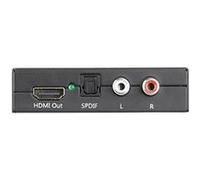 Auvisio Convertisseur audio HDMI vers TOSLINK (5.1) et Cinch stéréo (2.0)