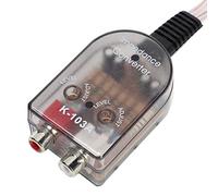 Convertisseur Audio Kuuleyn, Converter Car Audio, haut-parleur réglable stéréo de voiture convertisseur d'impédance de ligne RCA haut à bas pour Audio modifié par voiture