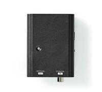 Convertisseur audio numérique - 1 voie - Entrée: 1x S/PDIF - Sortie : TosLink Female - eARC - Manuel - Noir