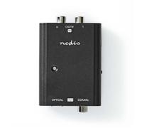 Convertisseur Audio - NEDIS - ACON2508BK - Analogique vers Numérique - 2x RCA - Sorties Optique et Coaxial