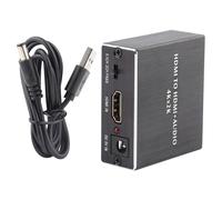 Convertisseur audio numérique HDMI avec prise en charge HDMI 4K et sortie audio optique, incluant une sortie audio analogique 3,5 mm pour le son