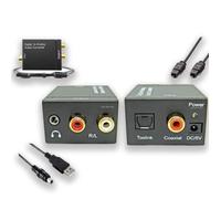 Convertisseur Audio Numérique - TD® - SPDIF vers Analogique - RCA - Jack 3,5 mm - Noir