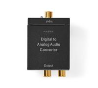 Convertisseur audio numérique | unidirectionnel | Entrée de connexion : 1x RCA numérique / 1x TosLink | Sortie de connexion : 1x (2x RCA) / 1x 3,5 mm | Automatique | Amplificateur intégré | Noir