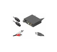 : Convertisseur audio numérique vers analogique, câble audio optique, câble Cinch