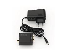 Connectique Audio / Vidéo Qumox Convertisseur Audio Numérique vers analogique - Convertit un signal numérique (SPDIF Optique ou Coax) en signal analogique (RCA)