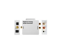 Convertisseur Audio RCA L/R DAC Numérique Vers Analogique Adaptateur Toslink SPDIF Coaxial Optique