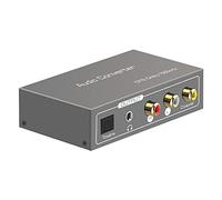 Convertisseur audio Toslink optique coaxial 192 kHz - Compatible ARC vers coaxial Toslink L/R - Adaptateur jack 3,5 mm