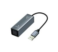 Convertisseur Audio USB Vers Optique 16 Bits/96 KHz, Adaptateur Audio USB Vers SPDIF pour Connecter un Ordinateur Portable à une Barre de Son