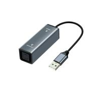 Convertisseur Audio USB Vers Optique, Adaptateur USB Vers SPDIF, Adaptateur Audio 24 Bits/96 KHz pour Connecter un Ordinateur Portable à une Barre de
