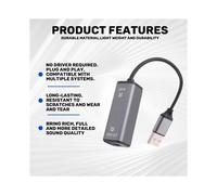 Convertisseur Audio USB Vers Optique, Adaptateur USB Vers SPDIF, Adaptateur Audio 24 Bits/96 KHz pour Connecter un Ordinateur Portable à une Barre de
