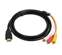Convertisseur audio vidéo HDMI vers 3RCA, HDMI 1080P vers AV, adaptateur HDMI vers composite AV CVBS/PAL/NTSC pour téléviseur
