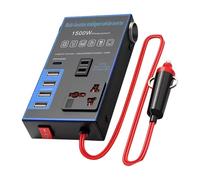 Convertisseur automobile efficace de 1500 W pour changer l'électricité de 12 V 24 V à 220 V, idéal pour charger des appareils électroniques pendant les voyages, courant continu vers conditionnement de