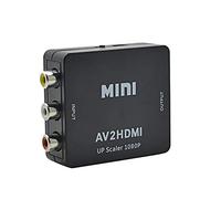 Convertisseur AV vers HDMI - Adaptateur RCA vers HDMI AV2HDMI pour TV, moniteur, projecteur, prend en charge la sortie 1080p/720p, compatible PAL/NTSC, convertisseur vidéo composite CVBS vers HDMI