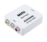 Convertisseur AV vers HDMI - Kern Tech - 1080P Mini RCA Composite CVBS Video Audio Adapter for PAL/NTSC TV/PC/VCR/Blue Ray DVDPlayer