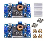 Convertisseur Buck réglable XL4015 Module abaisseur 5A haute puissance 75W DC-DC avec affichage LED (paquet de 2)