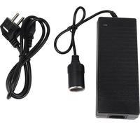 Convertisseur CA à CC 12V 15A Voitures Cigare Adaptateur d'alimentation de prise léger pour le réfrigérateur de l'inflateur 4.92 pieds de prise UE