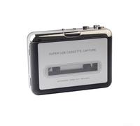 Convertisseur cassette vers MP3, lecteur de cassette USB portable avec prise jack 3,5 mm pour numériser de vieilles bandes, qualité sonore, alimentation par batterie ou USB