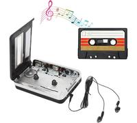 Convertisseur cassette vers MP3, Walkman portable pour des voyages nostalgiques, fonction d'inversion automatique, capture de cassettes USB,