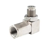 Convertisseur catalytique avec sonde Lambda, témoin de Dysfonctionnement Moteur (CEL) à 90 degrés, Adaptateur d'entretoise pour sonde à oxygène (O2).
