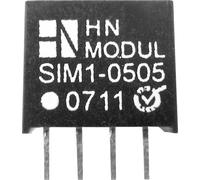 Convertisseur CC/CC pour circuits imprimés HN Power SIM1-1224-SIL4 Nbr. de sorties: 1 x 12 V/DC 24 V/DC 42 mA 1 W