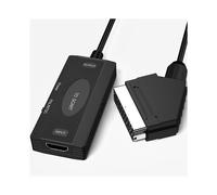 Convertisseur Compatible Vers Péritel, Adaptateur Vidéo Numérique HD Compatible Vers Vidéo Analogique et Audio G/D, Compatible DVI