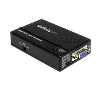 StarTech.com Convertisseur composite et S-Video vers VGA - Convertisseur vidéo - vidéo composite, S-video - vidéo composante, VGA - noir - pour P/N: SVA5M3NEUA