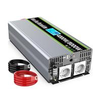 Convertisseur Convertisseur À Onde Sinusoïdale avec Télécommande Et Double USB Onduleur Charge pour Voiture Onduleur Solaire 8000 W 12 V/24 V CC vers 230 V CA Onduleur(12V 230V 4000W)