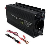Convertisseur Convertisseur Embarqué DC12V vers AC220V Onduleur Voiture 1500W 2000W 2600W Alimentation Mobile Portable Onduleur(2000W Peak EU)