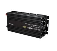 Convertisseur Convertisseur Puissance 12 V 220 V 500W/1500W/2000W/2600W/3000W Prise UE Onduleur Automatique Transformateur 12V 220V Onduleur Solaire pour Voiture Onduleur(12V 220V 4000W)