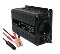 Convertisseur Convertisseur Puissance Mobile Portable DC12V vers AC220V Convertisseur Embarqué pour Voiture 1500W 2000W 2600W Onduleur(1500W Peak EU)