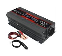 Convertisseur Convertisseur Solaire 12V CC vers 220V CA 2 Ports USB Prise UE Onde Sinusoïdale Modifiée 1500W 2000W 2600W Écran LCD Onduleur(12V 220V 2000W)