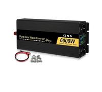 Convertisseur Convertisseur Tension Double Prise UE DC 12 V 24 V 48 V vers AC 110 V 220 V 50 Hz 60 Hz Onduleurs À Onde Sinusoïdale pour 4000 W 5000 W 6000 W Onduleur(12V,220V 50Hz,6000W)
