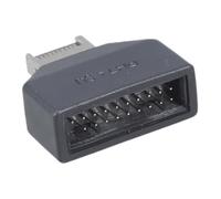 Convertisseur d ' en-tête de carte mère de type E avec disposition | Interface de sortie USB 19 broches, position du connecteur perpendiculaire, pont direct entre les types d ' en-têtes