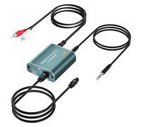 Convertisseur DAC numérique vers analogique,avec Câble Audio Optique,SPDIF vers RCA Optique vers 3.5mm Adaptateur Audio,pour PS3 HDTV Blu-RAY DVD Sky HD TV Box