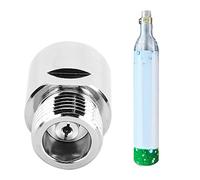 Convertisseur d'adaptateur de CO2, connecteur d'adaptateur de soude avec joint adaptateur de cylindre de CO2 en cuivre filetage femelle TR21-4 vers filetage mâle CGA320 pour Soda-Club