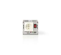 Convertisseur d'Alimentation à Onde Sinusoïdale Modifiée 24 V c.c. - 230 V c.a. 300 W 1 Borne de Terre/1 Sortie USB