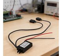 Convertisseur d'alimentation CC vers CA 12 V vers 5 V Module abaisseur Double port de charge USB Sortie totale 3 A pour véhicule, ordinateur portable, téléphone, adaptateur de voyage étanche