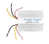Convertisseur DC 24V vers 12V, Régulateur de Tension 30A, Métal Argenté, Basse Consommation - Protection Optimale, pour Véhicules et Appareils Électroniques