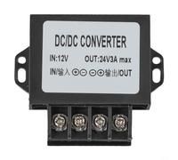 Convertisseur DC-DC 12 V vers 24 V 3 A Step-Up Module régulateur de tension pour voiture, écran LED, camion, bus, taxi, système d'alimentation solaire, interphone TV, alarme, projets de bricolage