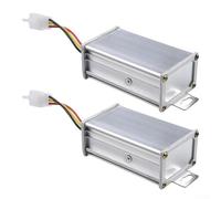 Convertisseur DC-DC, 2 pcs 36V-72V vers 12V 10A Régulateur de puissance Step-Down Transformateur Haute Efficacité pour équipement industriel