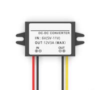 Convertisseur DC-DC 5 V-11 V vers 12 V 3 A 36 W Régulateur de tension IP68 étanche avec protection contre les surtensions pour voiture, bateau, industrie
